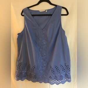 Soft Surroundings eyelet top